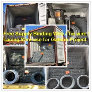 Barrière hexagonale tissée de défense de mer de paniers de Gabion de 2*1*1m pour le mur de soutènement de roche - Product Image 4