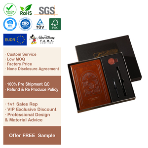 Set de Regalo de Libreta de Negocios, <span class=keywords><strong>Agenda</strong></span> de Cuero con Logotipo Personalizado, Diario, Planificador para Suministros Administrativos de Oficina - Product Image 1
