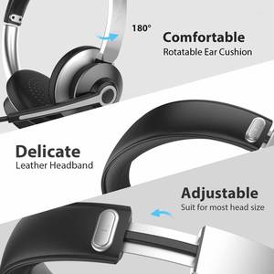 Casque filaire USB et Type-C à réduction de bruit le plus vendu – Idéal pour le bureau et les centres d'appels - Product Image 6