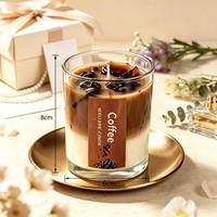 Maßgefertigte Duftgel-Wachskerze Matcha Kaffee Aromatherapie Heim Party Hochzeit Feiertagsgeschenk Großhandel Kreative Kerze