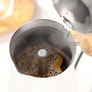 HIGHWIN 2/4/6/<span class=keywords><strong>9</strong></span> <span class=keywords><strong>tazas</strong></span> colores complementarios inducción Acero inoxidable Moka Pot café italiano Moka Pot Espresso - Product Image 5