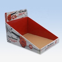 Venta al por mayor de impresión personalizada PDQ, vitrina de mostrador de papel de cartón al por menor, caja de presentación de mesa para Gadgets, juguetes, aperitivos electrónicos