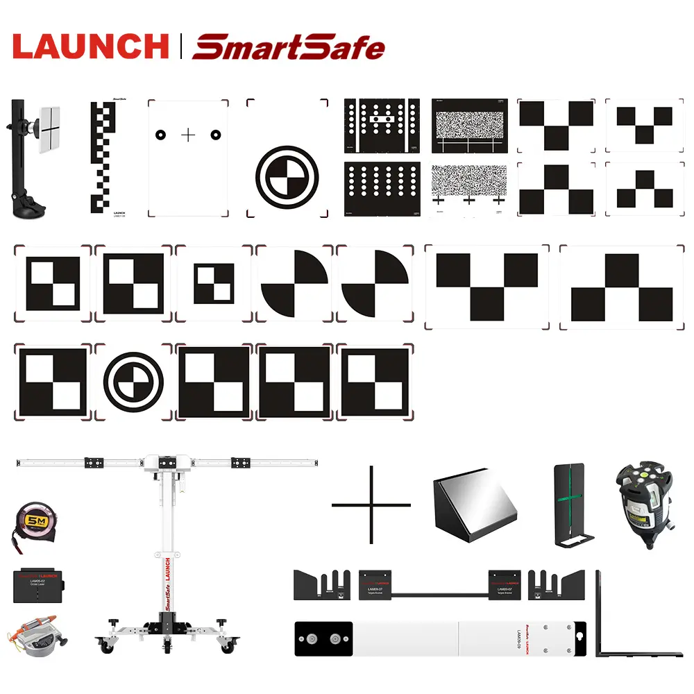 Herramienta de calibración móvil original Smart Launch 2017 ADAS con escáner de diagnóstico automático obd2, máquina herramienta escáner para coches