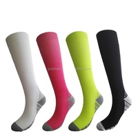 Chaussettes de sport à compression graduée pour hommes, personnalisées, pour l'automne, le basketball, la course à pied, l'entraînement et la récupération, hauteur genou, 20-30 mmHg