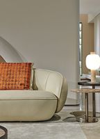 Modernes funktionelles dickes Leder und hochwertiges Original Design Villa Wohnzimmer Sofa Set