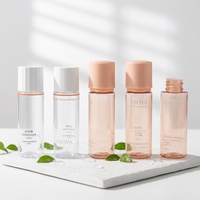 Bouteille d'échantillon de toner carrée en plastique vide de 40 ml avec bouchon à vis double paroi à nervures verticales pour format voyage - Vente en gros