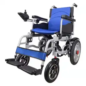 热门产品便携式折叠轻型电动轮椅可折叠轻型残疾人电动轮椅