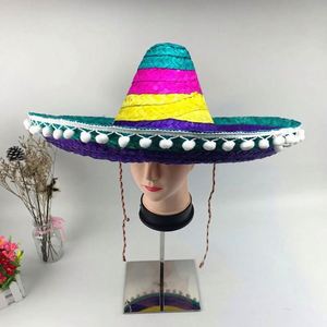 Carnival Party Unisex Fancy Wholesale Mexican <b>Straw</b> <b>Hats</b> Customized Cheap Beach Surf Sombrero Mexican <b>Hat</b> - Product Image 5