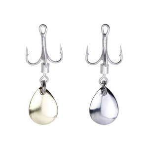 Hessen, cuillère à spinner à <span class=keywords><strong>hameçon</strong></span> <span class=keywords><strong>triple</strong></span> en acier inoxydable, 2 #   4 #   6 #   8 #   10 #   <span class=keywords><strong>Hameçon</strong></span> <span class=keywords><strong>triple</strong></span> rotatif à paillettes pour poisson, basse, poulpe, truite, brochet - Product Image 5