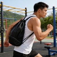 Sac de rangement portable à cordon pour ballons de sport (basket, football, natation, chaussures de foot) D5693