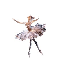 Breloque de sac en acrylique, danseuse de ballet scintillante, porte-clés, décoration de voiture étincelante, cadeau de fête pour les amoureux de la danse, accessoire mignon pour les filles