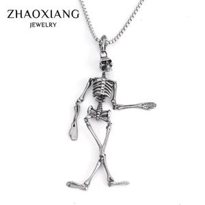 Colgantes de Calavera, Collares de Moda, Joyería 2024, Colgantes de Acero Inoxidable de Tendencia, Diseño Punk Personalizado - Product Image 2