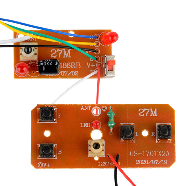 27M/40M 4CH Remote Control Module Transmitting Receiving Board Remote Control Car Pcba Remote Control Circuit Board