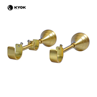 Support de rideau décoratif en alliage d'aluminium KYOK, moderne, durable, accessoire de luxe léger