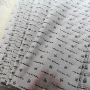 <span class=keywords><strong>Papel</strong></span> de Seda Reciclable con Logotipo Impreso Personalizado para Empaque, 17gsm, <span class=keywords><strong>Encerado</strong></span>, Impresión Serigráfica, Envoltura de Flores, Empaque de Regalos y Zapatos - Product Image 5