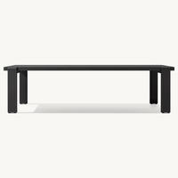 Table en métal de haute qualité Ensemble de mobilier d'extérieur haut de gamme Meubles de patio et de jardin Ensemble de salle à manger de luxe Tables à manger modernes