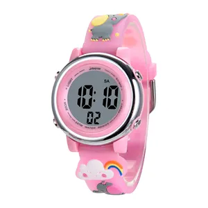 JNEW Wholesale Buy Stylish Sport Boys Girls Light Led Shock Proof Watch Reloj Digitales Kids Cartoon Children s Watches