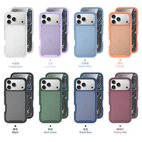 Coque de téléphone antichoc intégrale mate avec protection d'écran et protection de l'appareil photo anti-traces de doigts pour iPhone 18 Pro Max