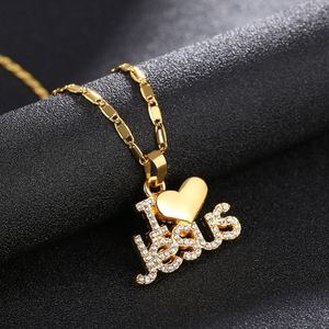 Collar con Colgante de Corazón Sagrado de Jesús en Aleación de Cobre con Diamantes de 18K, Joyería Religiosa - Product Image 4