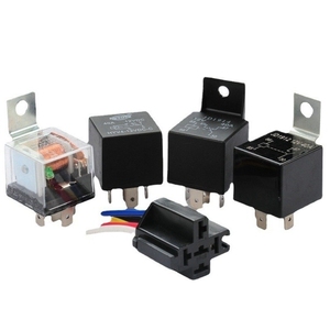 12V/24V 40A Auto Relay W/ Bracket & LED - 4/5 Pin for Car/Trike/Moto - Model 1912 Copper and Silver Factory Outlet - Product Image 1