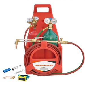 Kit de herramientas de soldadura con soplete de oxígeno-acetileno, kit de herramientas de soldadura de cobre, kit de máquina de soldadura portátil de oxígeno-acetileno - Product Image 2