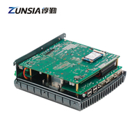 Zunsia Intel Alder Lake N100 N200 N300 N305 Mini caja de la computadora Itx 2LAN 6Com EDP DDR4 VGA Fanless Embedded Industrial Mini Pc