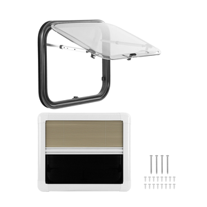 Fenêtre de <span class=keywords><strong>caravane</strong></span> RV à prix avantageux, cadre en alliage d'aluminium, coins arrondis, double vitrage en verre acrylique, extraplancheuse - Product Image 5