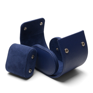 Hộp đựng đồng hồ du lịch di động bán buôn, chất liệu da PU màu xanh, đựng một chiếc đồng hồ, dễ mang theo, dành cho đồng hồ cơ và đồng hồ quartz - Product Image 2