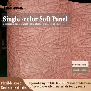 Decoración <span class=keywords><strong>de</strong></span> Pared <span class=keywords><strong>de</strong></span> Piedra Flexible con Diseño <span class=keywords><strong>de</strong></span> Hoja <span class=keywords><strong>de</strong></span> Plátano, Aislamiento Acústico, Práctico para Paredes <span class=keywords><strong>de</strong></span> Hostales y Diseño <span class=keywords><strong>de</strong></span> Paredes Curvas - Product Image 3