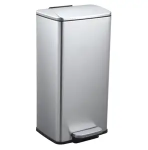 Trash Can With Pedal Kitchen Stainless Steel Foot Operated Best Waste Dust Bin Trash Bin Trash Can With Pedal Bathroom Metal Waste Bin 20l Pedal