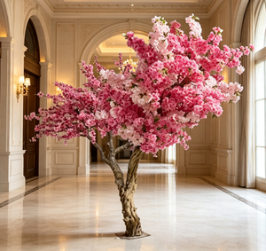 Arbre de cerisier artificiel de haute qualité en PE pour l'aménagement paysager extérieur, hauteur personnalisée, vente directe d'usine, promotion spéciale depuis la Chine - Product Image 4