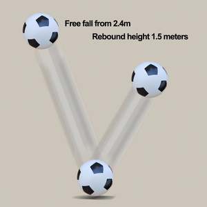 Pelota Deportiva de Goma con Correa para la Muñeca y Cuerda, Pelota de Rebote para Ejercicio y Juego - Product Image 3