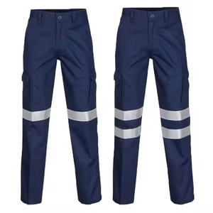<span class=keywords><strong>Pantalones</strong></span> de Trabajo Tipo Cargo de Algodón de Alta Calidad con Reflejantes de Seguridad <span class=keywords><strong>para</strong></span> Trabajadores de <span class=keywords><strong>la</strong></span> Construcción - Product Image 1