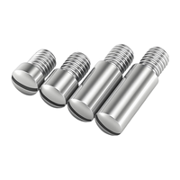 Pin Dowel Baja Tahan Karat 304 Kepala Bulat Berlubang dengan Ulir Luar SS304 Pin Pengunci Bahu M2 hingga M10 untuk Perlengkapan Panel