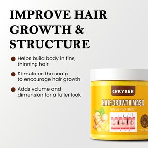 Deep Nou rishing <span class=keywords><strong>Hair</strong></span> Mask Bio-Ingwerextrakt-Reparatur creme für geschädigtes Haar wachstum Promotion Split Ends Care - Product Image 3