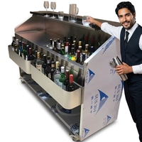 Station de Bar à Cocktails Portable Multifonctionnelle Personnalisable en Gros pour Usine – Comptoir de Barman et Plan de Travail