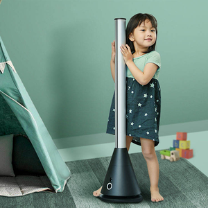 <span class=keywords><strong>Ventilateur</strong></span> sur pied intelligent sans pales 9 vitesses, <span class=keywords><strong>ventilateur</strong></span> de refroidissement domestique avec télécommande, en plastique, silencieux, à vitesse réglable - Product Image 5