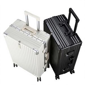 Valise de haute qualité à roulettes universelles, résistante aux chutes, 20/24/26/28 pouces, avec serrure de <span class=keywords><strong>remorque</strong></span>, barre de traction, cadre en aluminium, envoi - Product Image 1