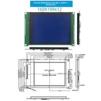 Module d'affichage LCD HUIJING 5,7 pouces 320x240 avec contrôleur COB RA8835, rétroéclairage LED STN à fond bleu, parallèle 8 bits