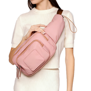 Sacs à <span class=keywords><strong>langer</strong></span> en nylon pour bébés avec distributeur de lingettes, sacs de maman imperméables, sacs à <span class=keywords><strong>langer</strong></span> multifonctionnels personnalisés, écharpe à <span class=keywords><strong>langer</strong></span> pour bébé - Product Image 5