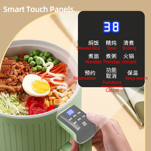 Cuiseur à <span class=keywords><strong>Riz</strong></span> Électrique Portable de 1,5 L Multifonction Hotpot Nouilles Pâtes Marmite Oeufs Poêle Soupe Ragoût Chaudière Alimentaire Vapeur - Product Image 6