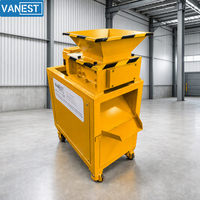 VANEST - Petite déchiqueteuse pour cartons, bouteilles en plastique, bouteilles en aluminium, papier - Machines industrielles miniatures pour la déchiquetage du papier