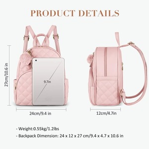 Zaino personalizzato <span class=keywords><strong>Mini</strong></span> borsa da donna in pelle piccola borsa zaino per le signore graziosa borsa a tracolla da viaggio - Product Image 2