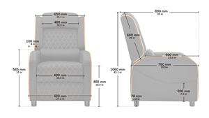 Ergonomischer Gaming-Stuhl mit Verstellbarer Fußstütze, <span class=keywords><strong>Massage</strong></span>-Rückenlehne und Stoffbezug, E-Sport-Computerstuhl für Zuhause oder das Büro - Product Image 3