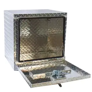 Cajones de aluminio de apertura completa a prueba de agua Caja de herramientas de camión Caja de herramientas de aluminio