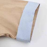 Robes longues décontractées d'été pour femmes, couleur kaki, col rabattu, boutonnées, avec ceinture, manches courtes, style tendance