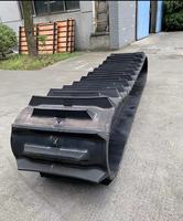 Pistas de goma para Mini Tractor Mini Excavadora Sistema de cadena de goma Ruedas Sistema de conversión de tractor Pistas de goma