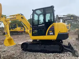 Giappone KOMATSU Pc56 escavatori utilizzati Komatsu PC56 giappone originale 5 Ton escavatore Komatsu pcingolo escavatore per la vendita