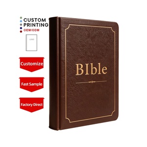 Cubierta de Cuero PU Duradera y Eficiente para Libros Cristianos, al Mejor Precio, con Estampado en Caliente Profesional, para Estudio de Biblias Sagradas - Product Image 1
