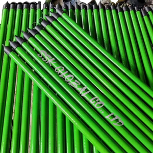 Asiawood.vn Vietnam Escoba de madera de eucalipto de alta calidad de 120 cm con mango corto recubierto de PVC, cerdas tipo bandera, ecológica, verde, para el hogar y el suelo. - Product Image 4